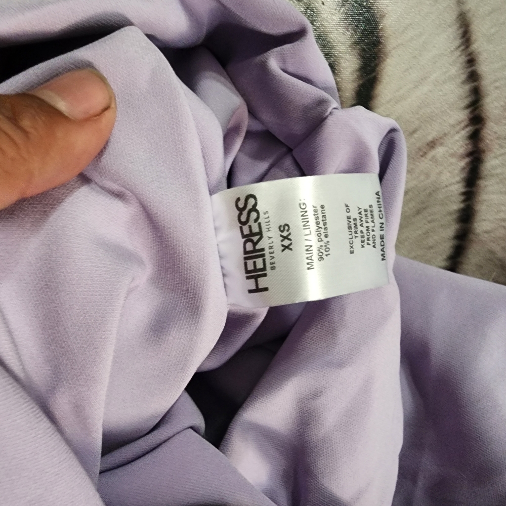 Purple Off-Shoulder Bodycon Mini Dress - Picture 3 of 11